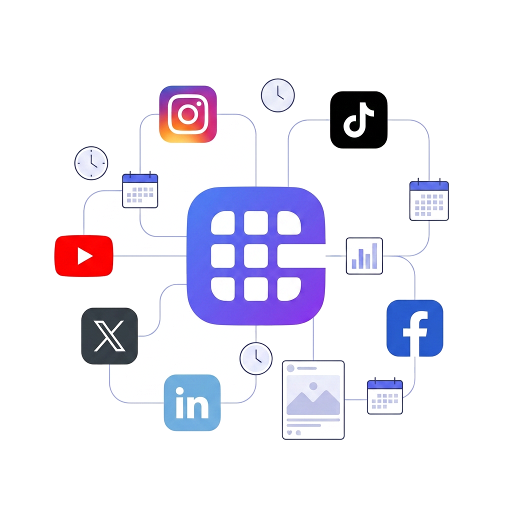 Castudio connects your social platforms